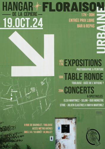 AFFICHE Floraison Urbaine (octobre 2024)
