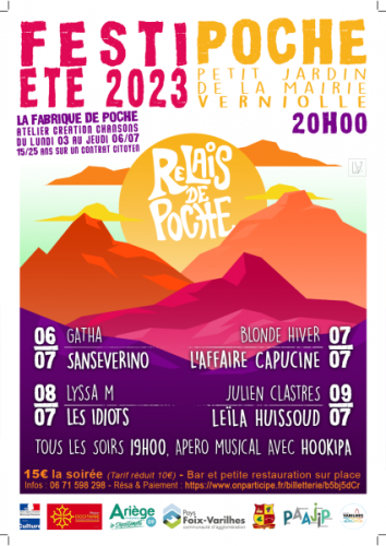Affiche Festi'Poche (juillet 2023)
